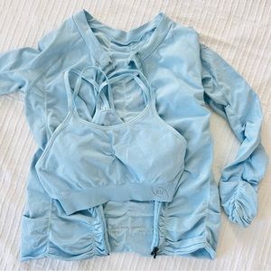 ILU fitwear of UK 2 PEIECE SET jacket and sports bra set size M